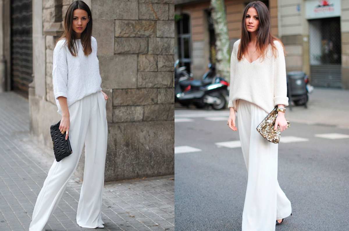 5 outfits con pantalones blancos para estar fresca y arreglada en primavera 2025