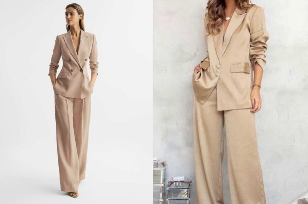 Ropa de moda en “Champagne beige”, el color tendencia del 2025