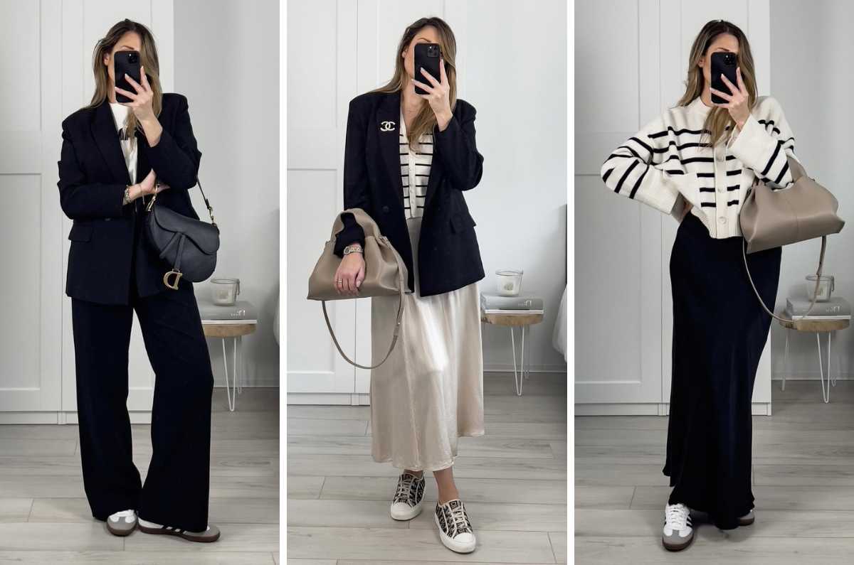 Outfits con tenis formales en tendencia para lucir arreglada este 2025