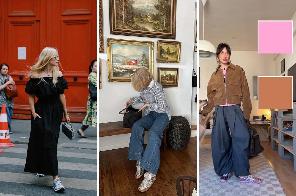 5 outfits con tenis metalizados para llevar a la oficina si tienes más de 30