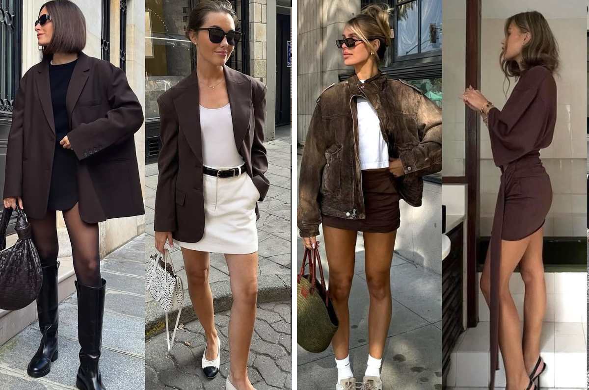 8 looks con prendas chocolate para lucir súper elegante en la oficina