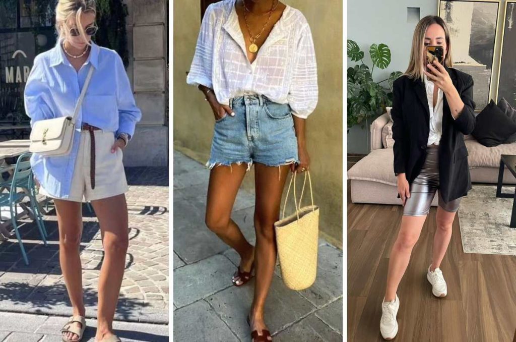 Ideas de outfits frescos con shorts