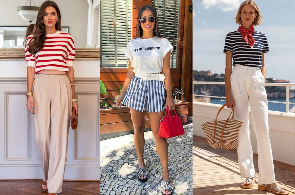 5 outfits arreglados con “rayas de marinero” para lucir clásica en el trabajo