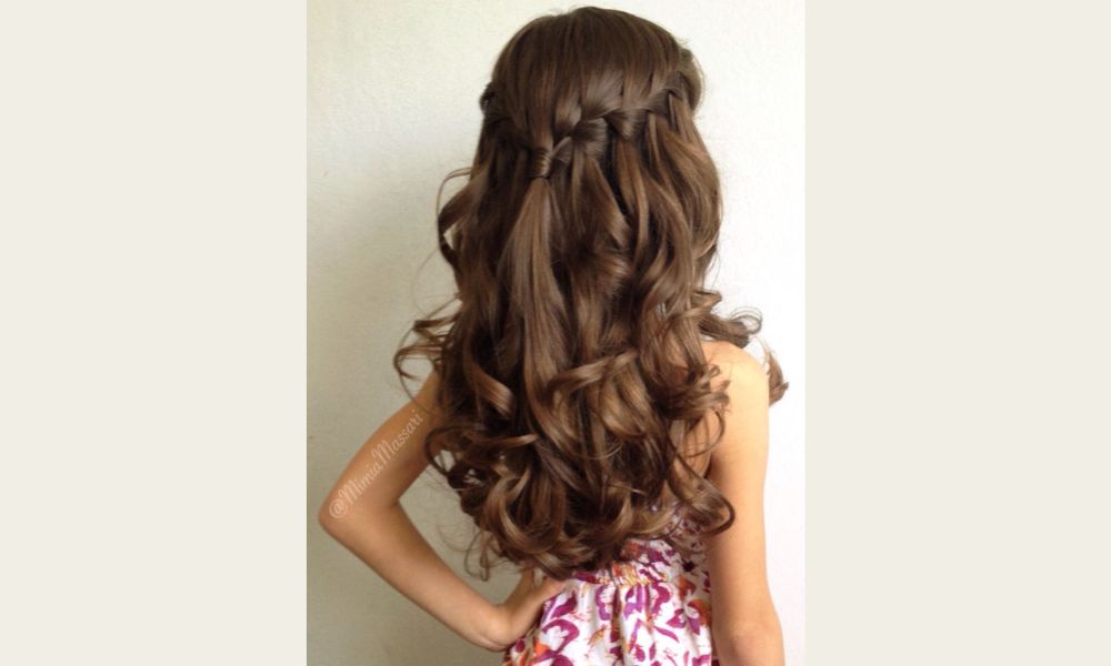 Semi recogidos con ondas