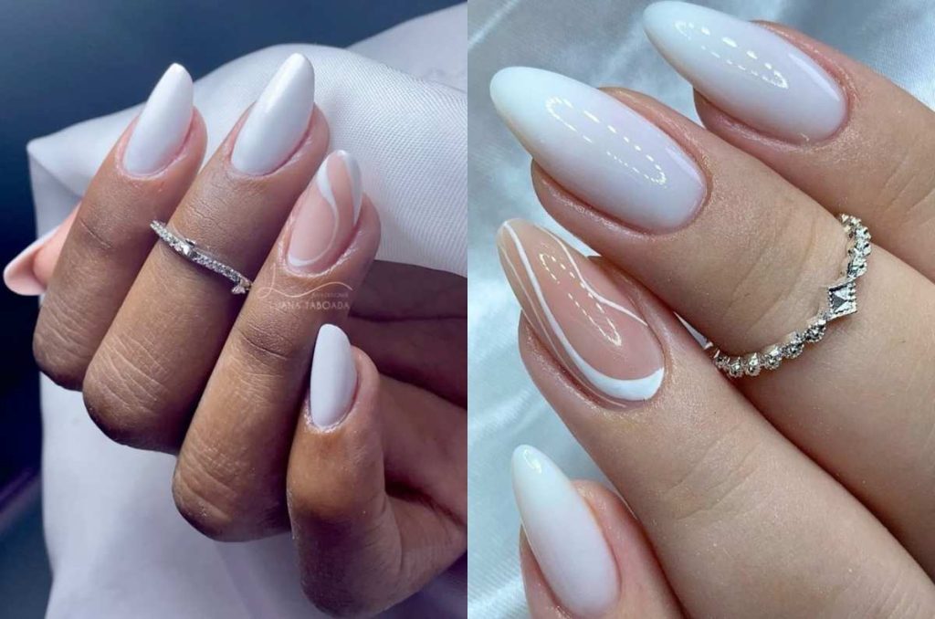Uñas almendradas en color blanco, el manicure que elevará tus looks esta primavera 0