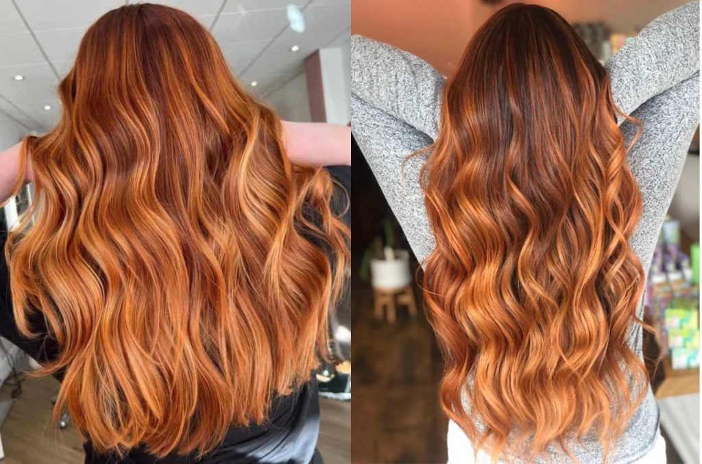 luces en cabello chino