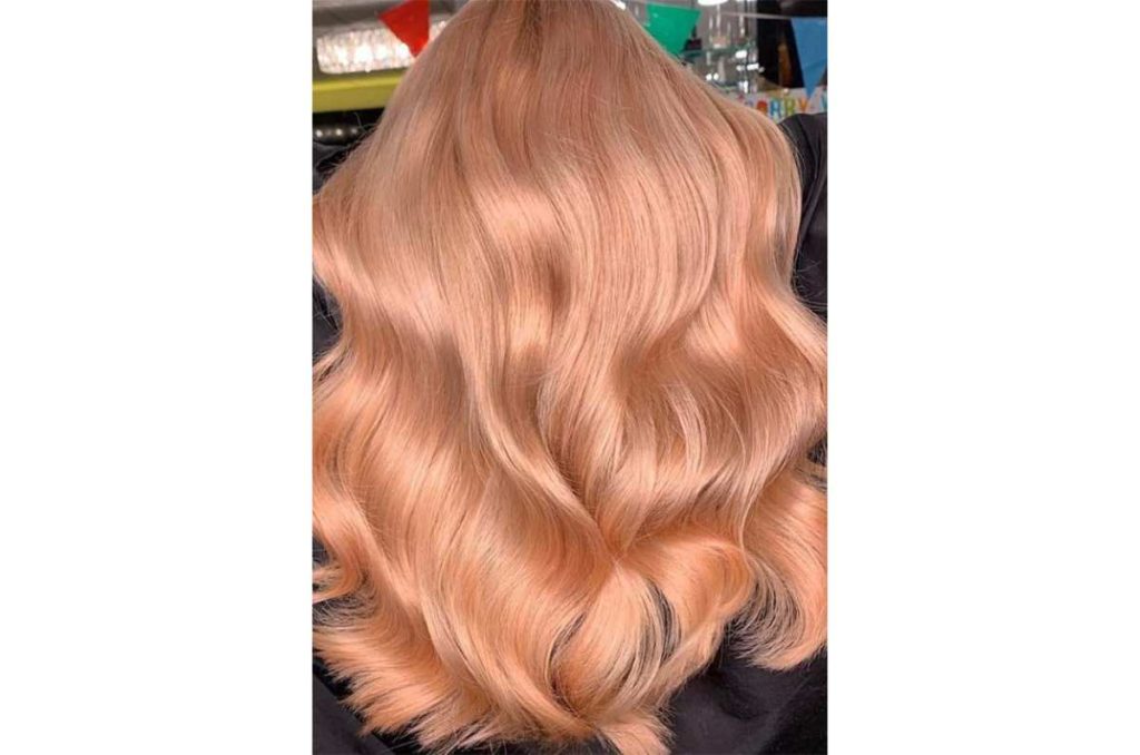 tinte de cabello “Strawberry blonde”