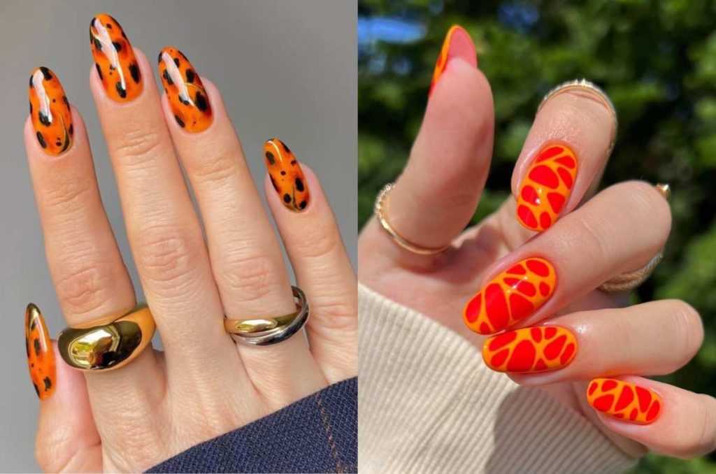 Uñas acrílicas color mandarina; la tonalidad más jugoso para llevar esta primavera 4