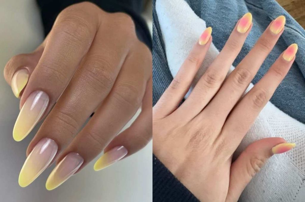 Diseños de uñas primaverales con “baby yellow”, el color ideal para llevar a la playa 4