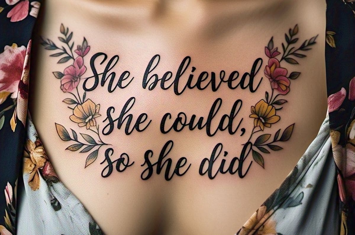 5 tatuajes de frases empoderadoras para mujeres resilientes