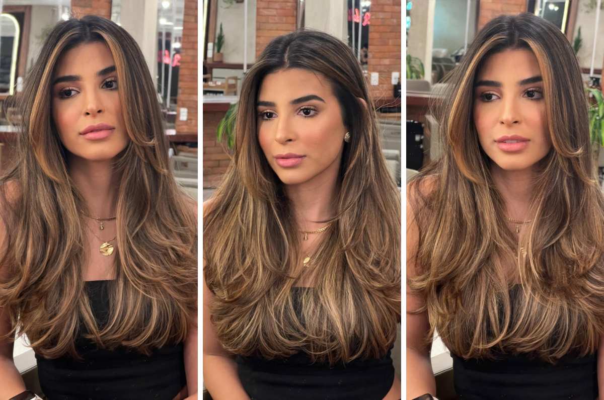 Fleco mariposa largo para cara redonda: el estilo perfecto para afilar el rostro