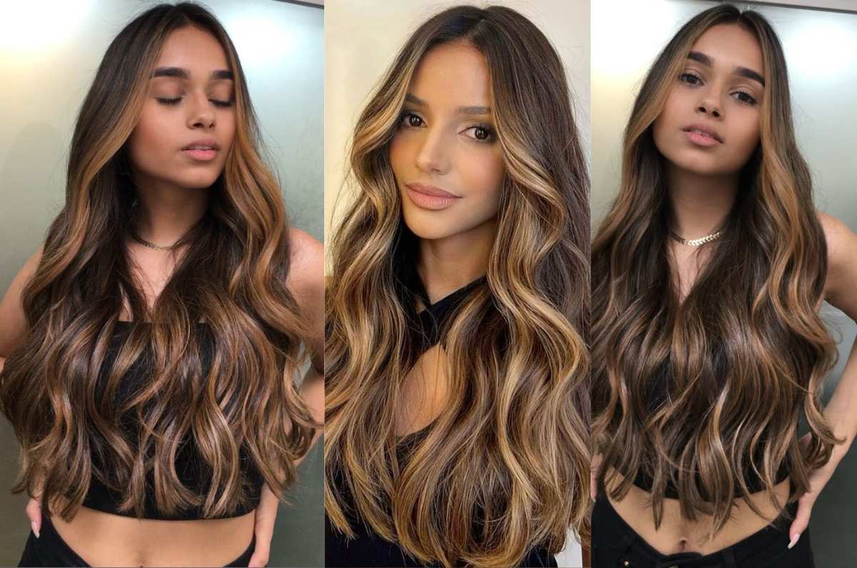 Mechas caramelo, el toque dulce de color HERMOSO para pieles morenas