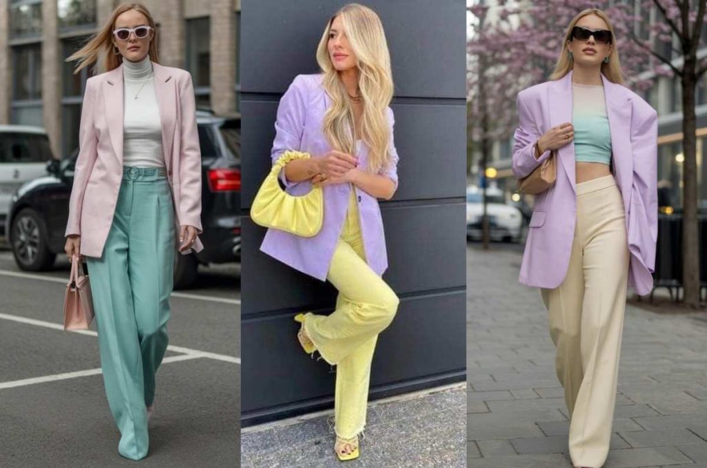 6 mejores looks de primavera para lucir en la oficina con colores pastel 1