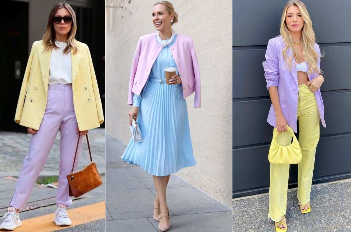 6 mejores looks de primavera para lucir en la oficina con colores pastel