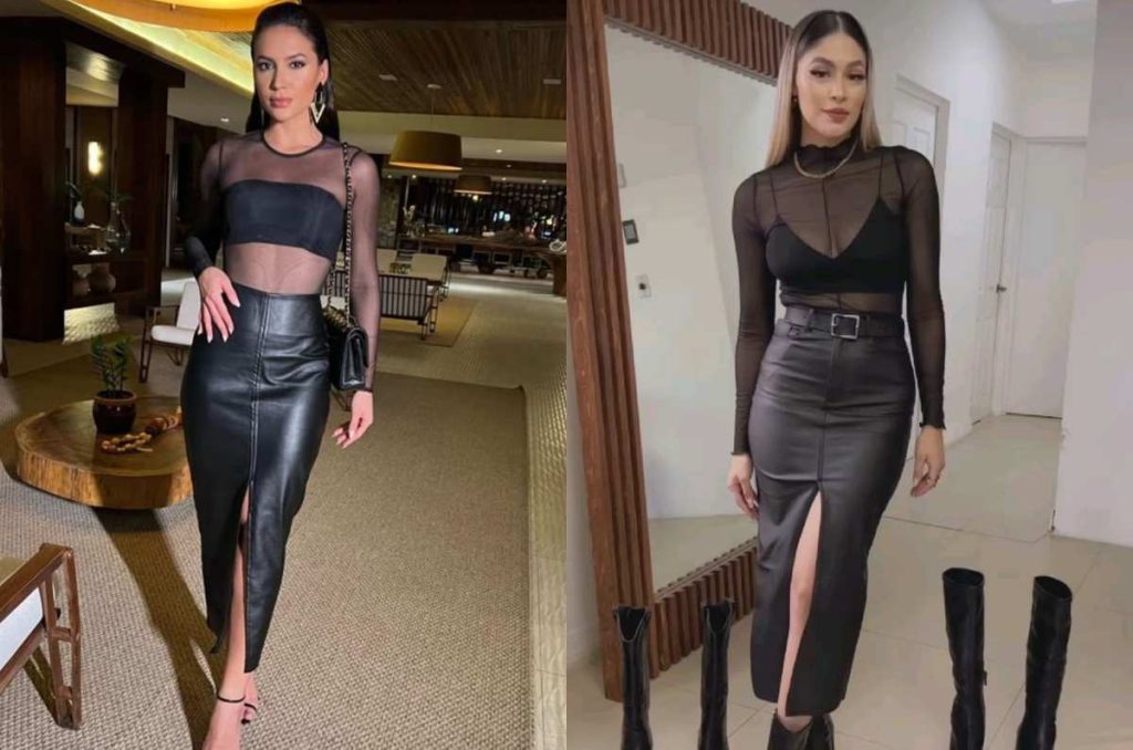 Outfits con faldas lápiz PERFECTAS para lucir tu cuerpo en forma de reloj de arena 2