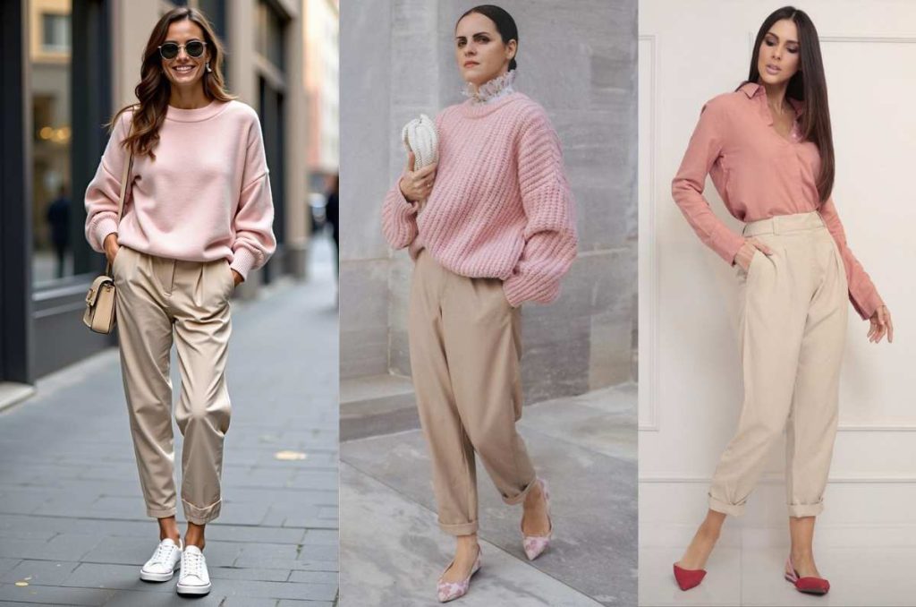 5 formas de combinar rosa y beige para lucir joven y profesional en la oficina 0