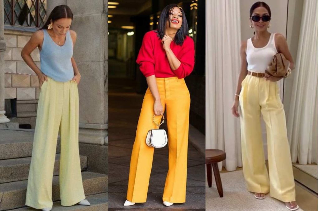 5 colores de pantalones anchos que serán tendencia este 2025 3
