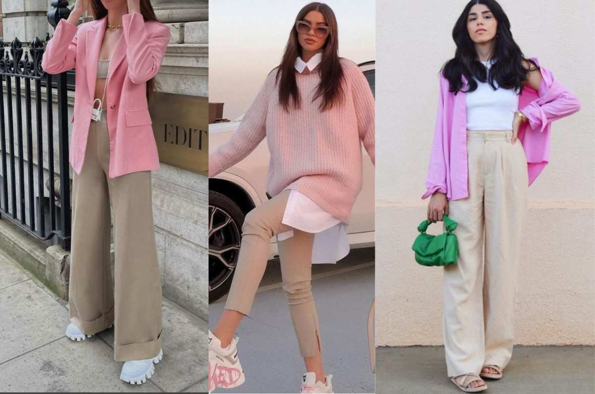 5 formas de combinar rosa y beige para lucir joven y profesional en la oficina