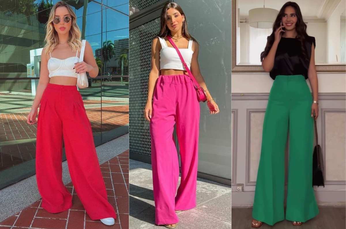 5 colores de pantalones anchos que serán tendencia este 2025