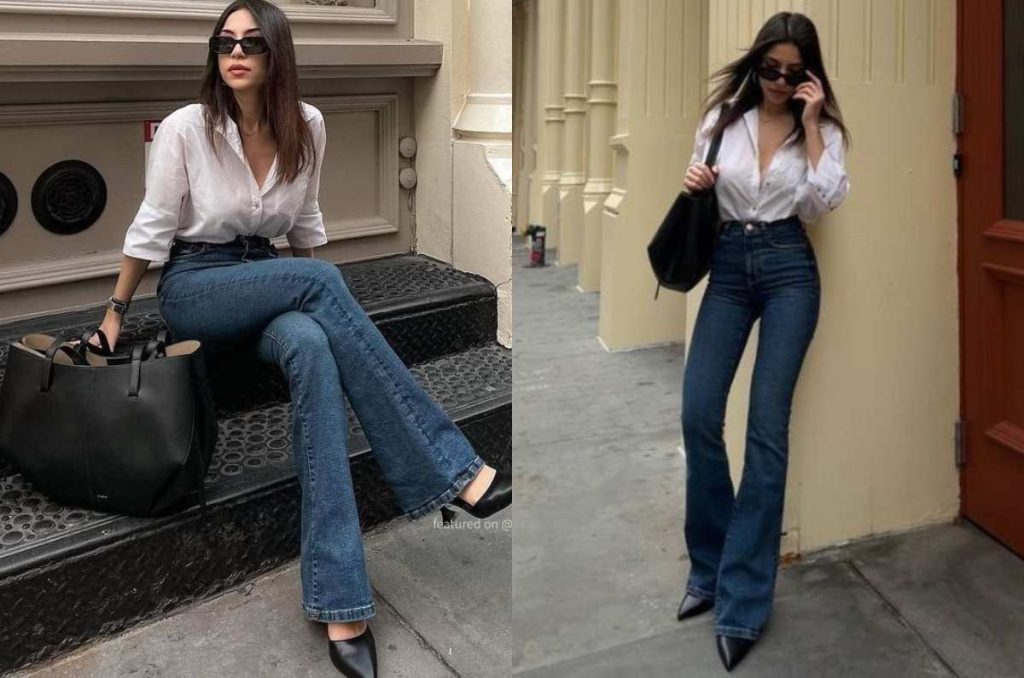 qué zapatos usar con pantalones acampanados