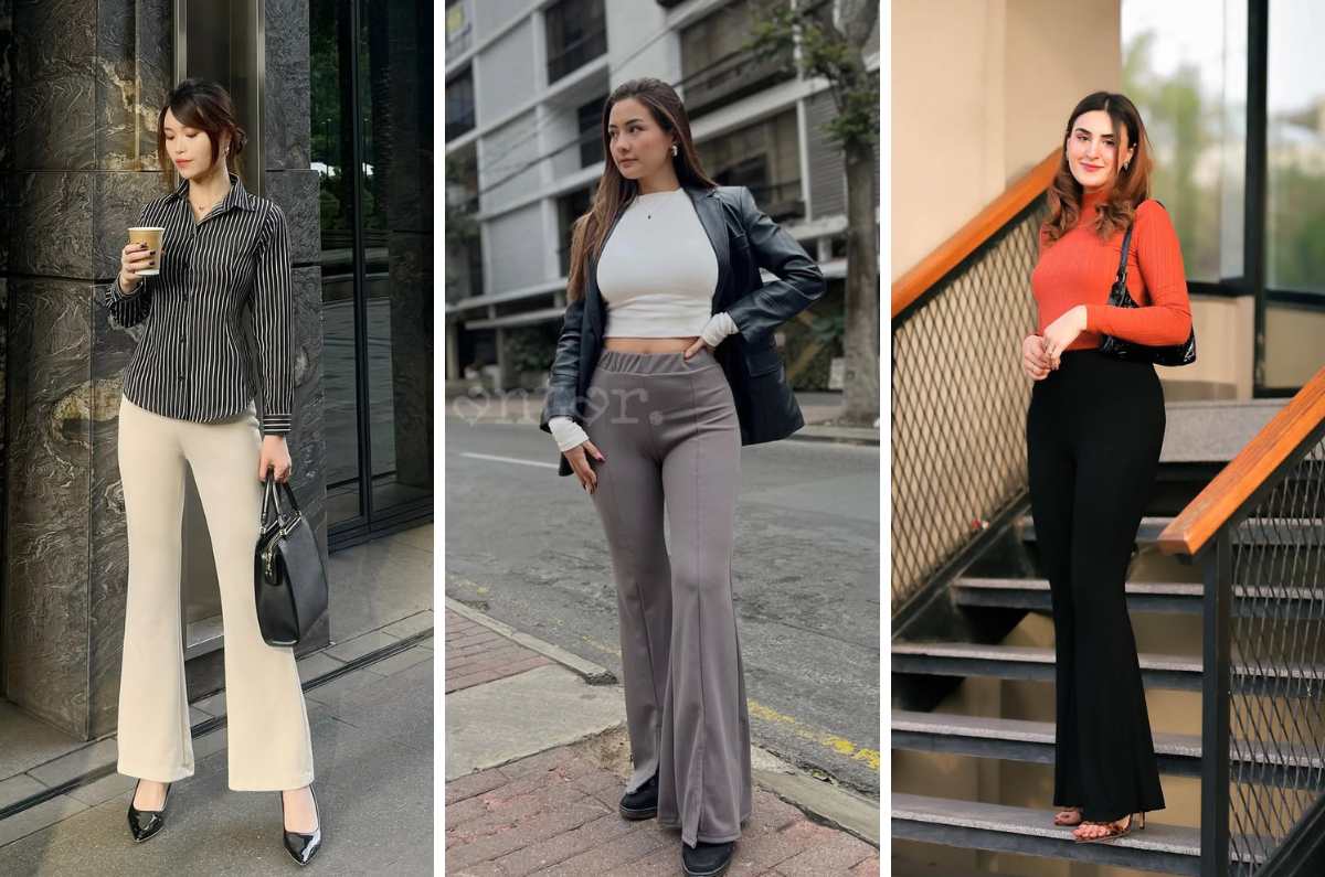 5 formas de adaptar pantalones acampanados para un look más formal o profesional