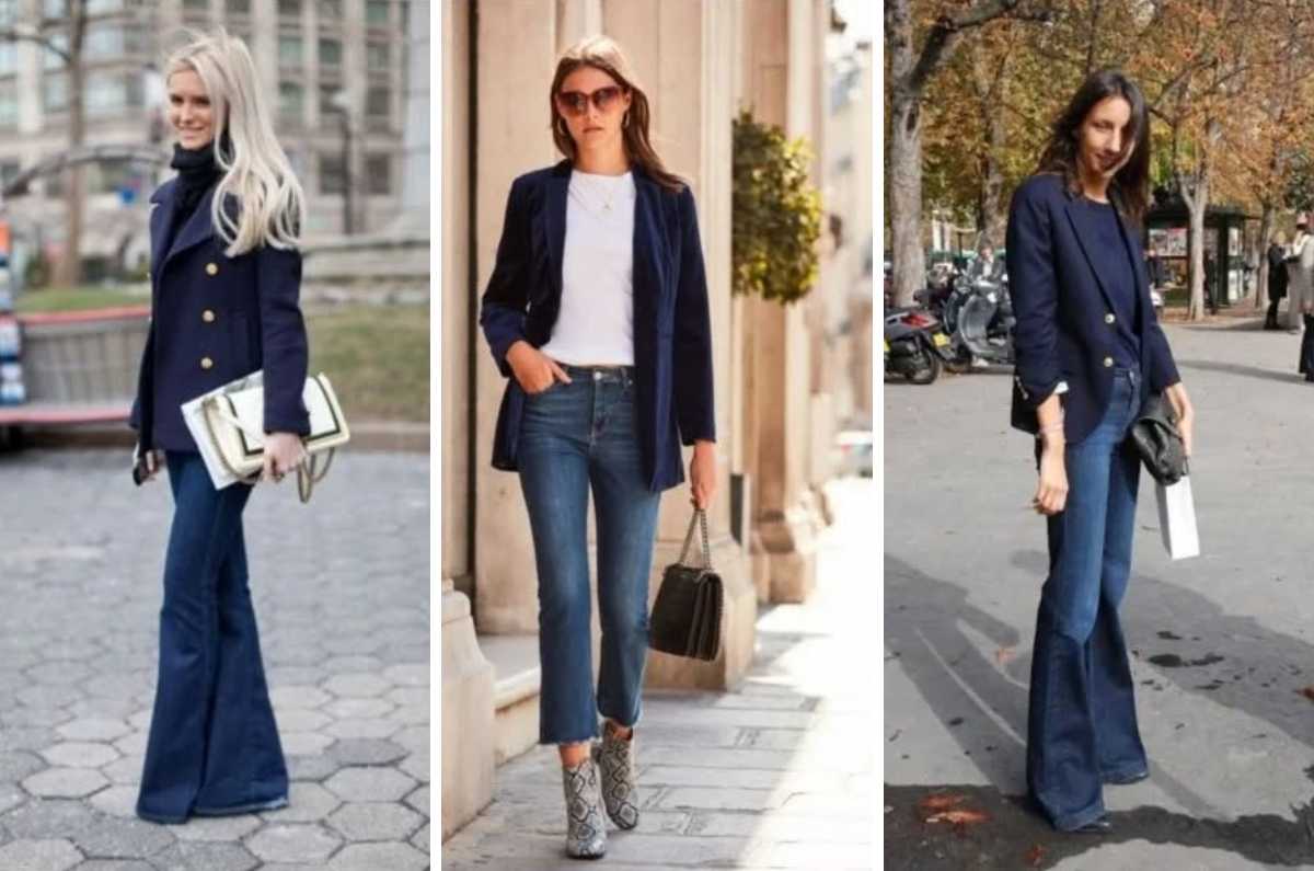 5 outfits con saco azul marino para lucir profesional