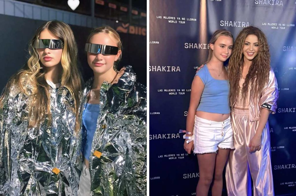 Zulu, hija de Antonio de la Rúa, en concierto de Shakira