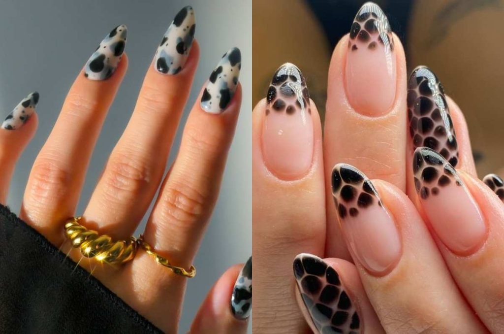Diseños de uñas con efecto blooming
