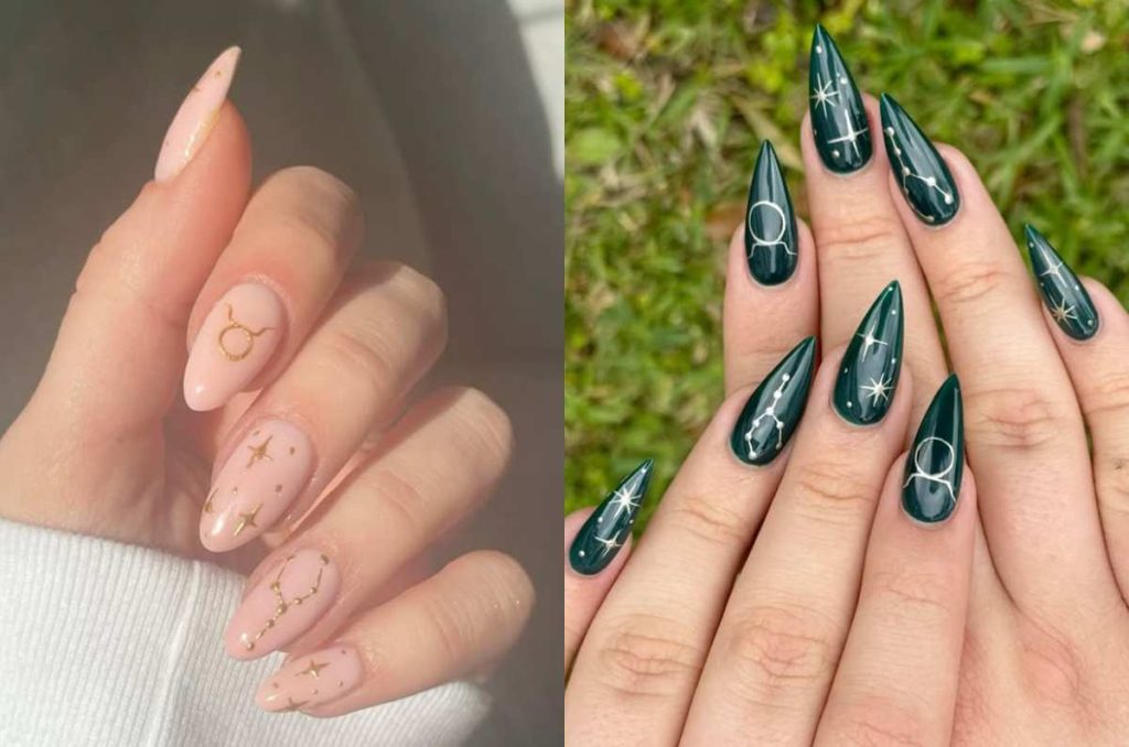 Diseños de uñas para tauro