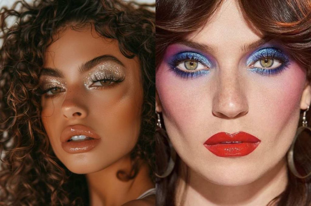 maquillaje de ojos años 80