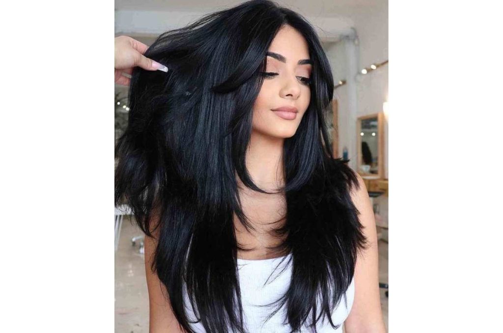 Tinte de cabello negro