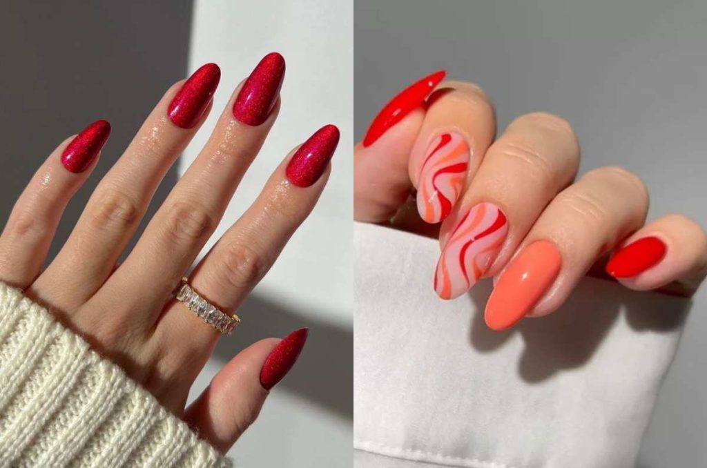uñas almendradas para aries