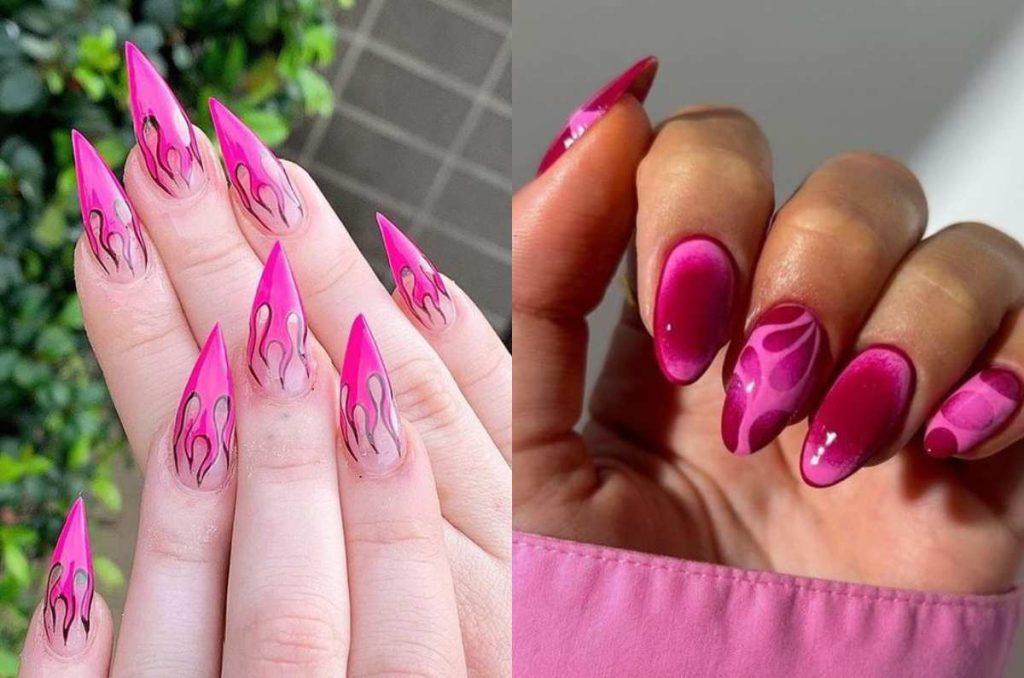 uñas almendradas para aries