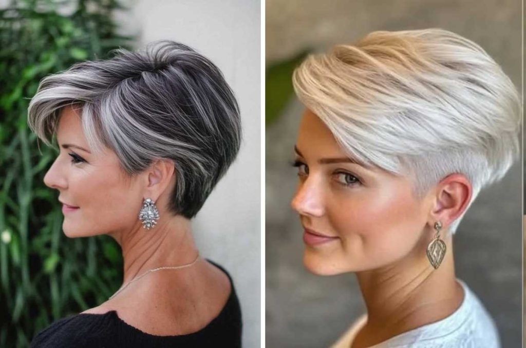 Pixie corte para mujeres de 40 a 50 años