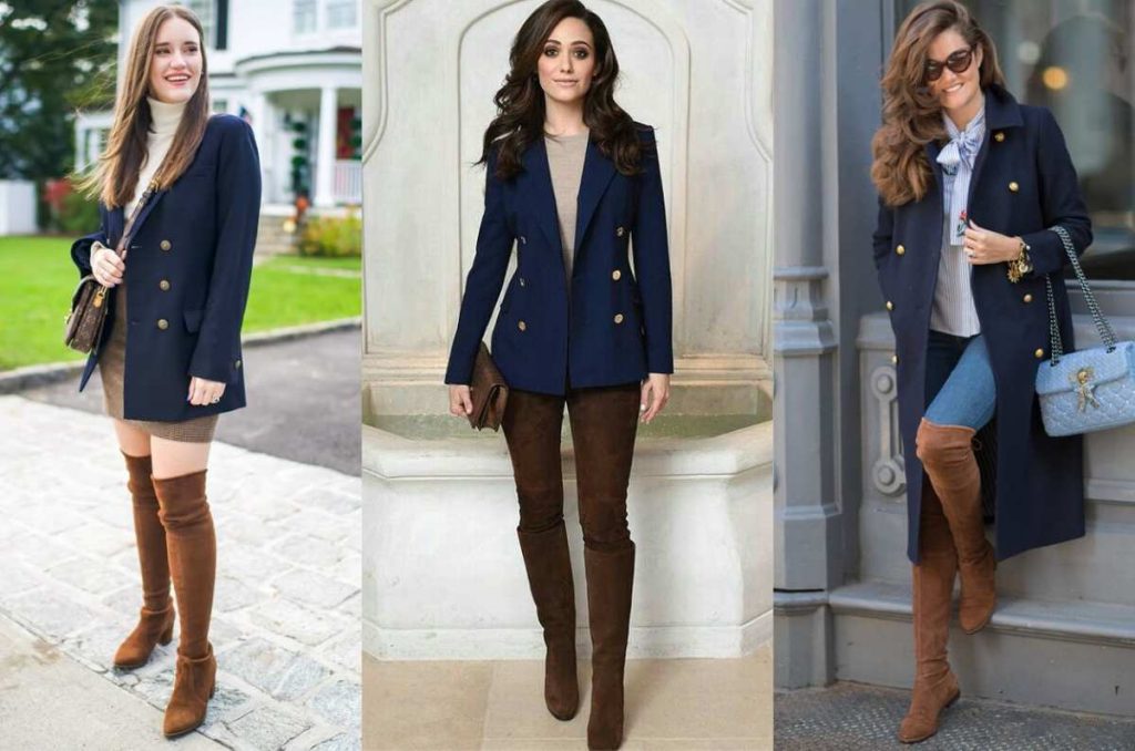 5 outfits azul con café, el combo de color más sofisticado del verano para llevar a la oficina 4