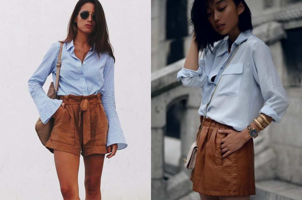 5 outfits azul con café, el combo de color más sofisticado del verano para llevar a la oficina 3