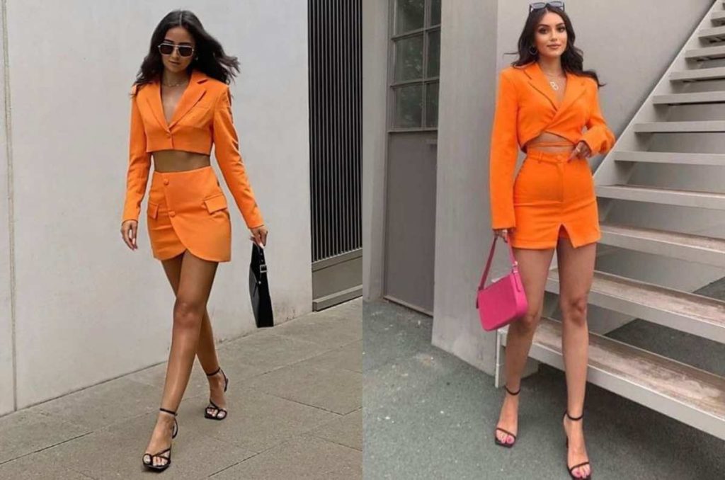 outfits color naranja