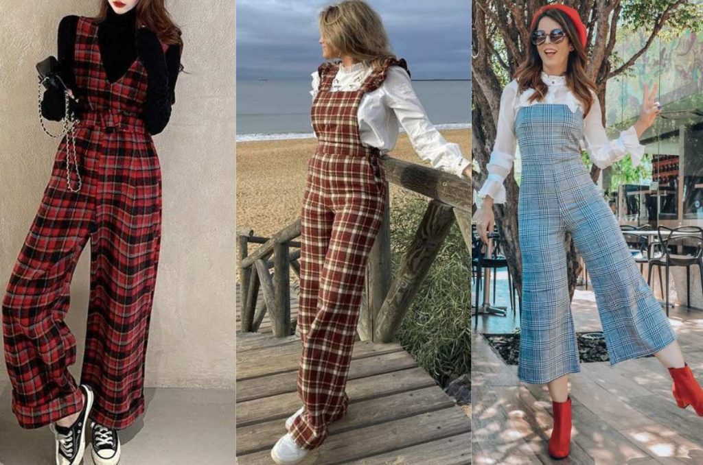 Outfits con estampado “tartán” el print gráfico y chic del 2025 2