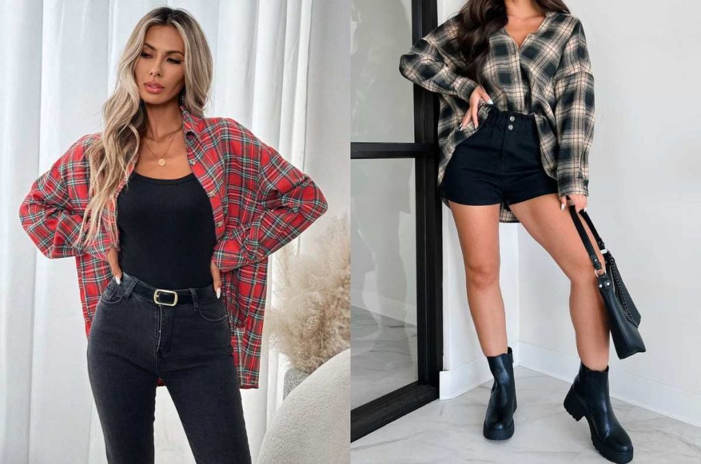Outfits con estampado “tartán” el print gráfico y chic del 2025 4