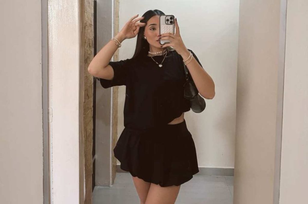 outfits con falda negra