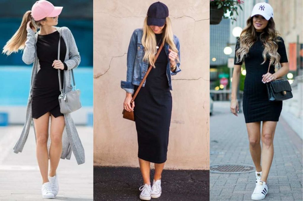 outfits con gorra y tenis
