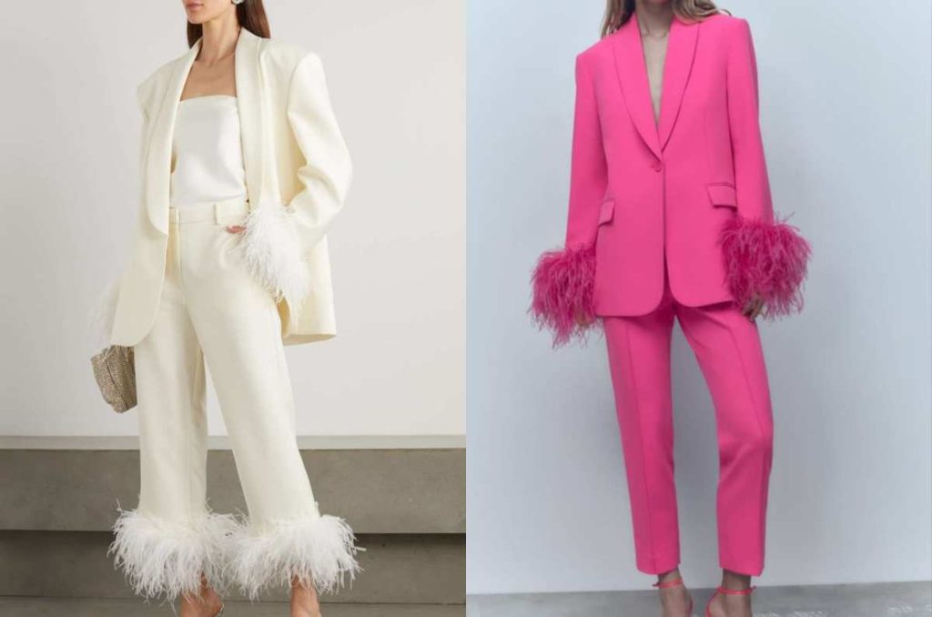outfits con plumas