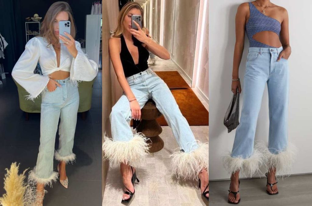 outfits con plumas