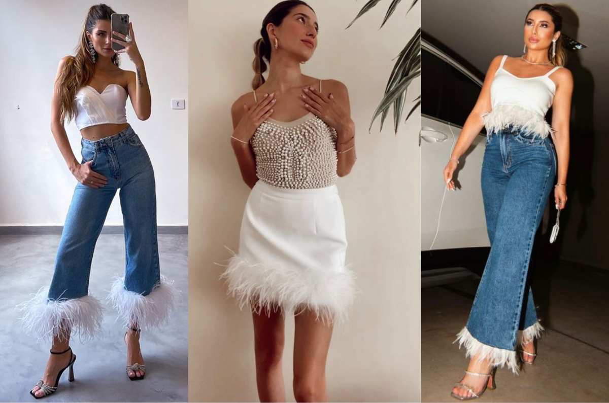 7 outfits de prendas con plumas en tendencia este 2025 para ir al trabajo