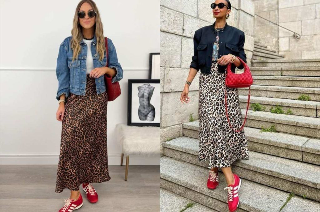 outfits con tenis en color rojo