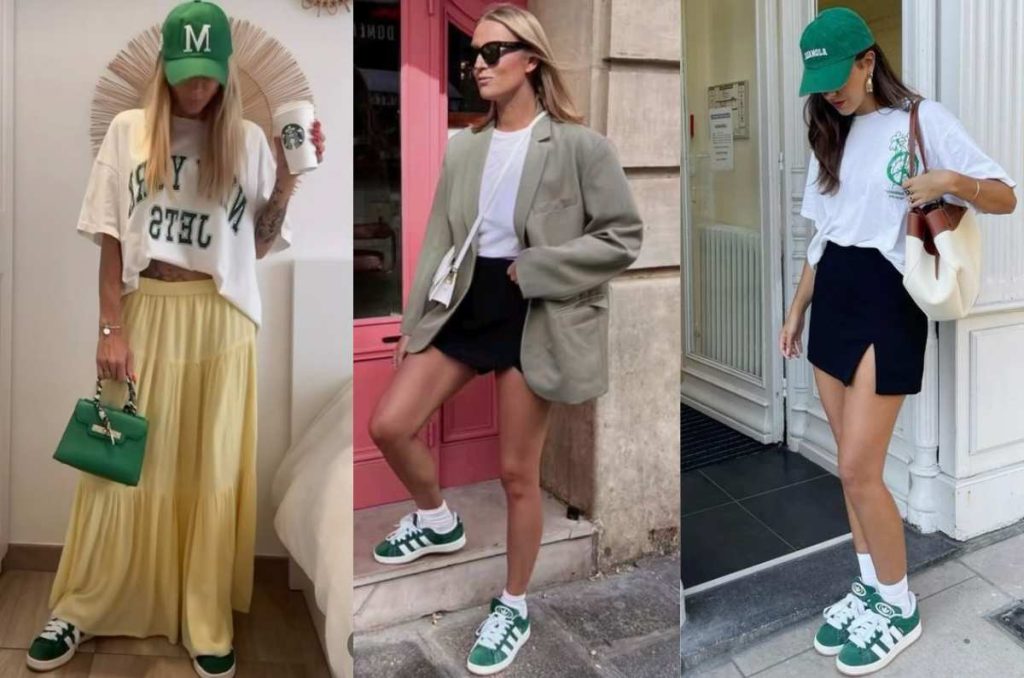 outfits con tenis verdes