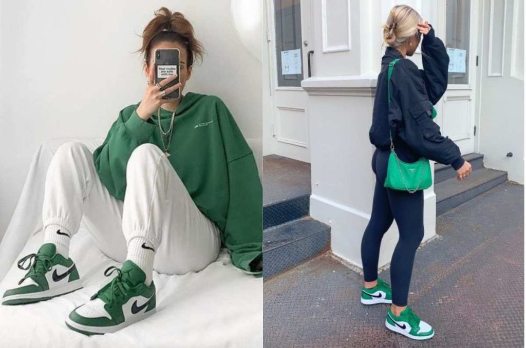 outfits con tenis verdes