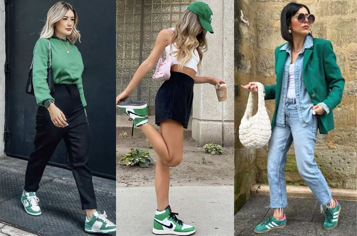 5 outfits con tenis verdes que te harán ver arreglada en la oficina