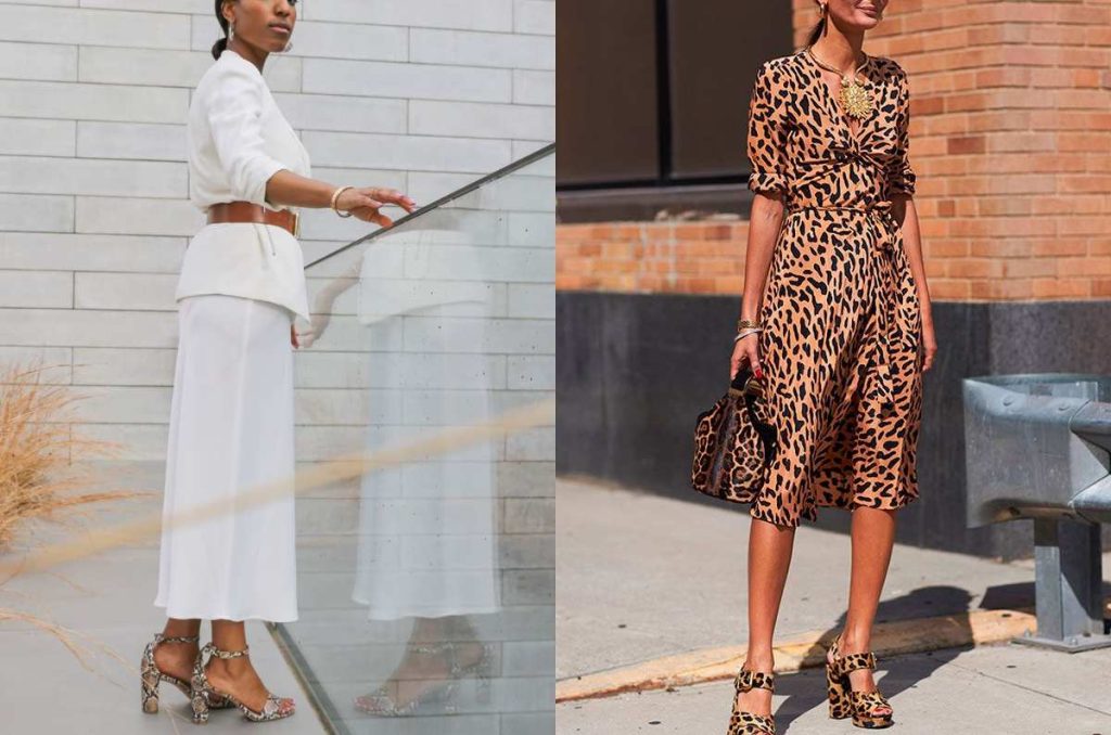 outfits con zapatos animal print