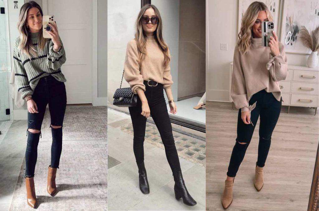 qué zapatos usar con skinny jeans